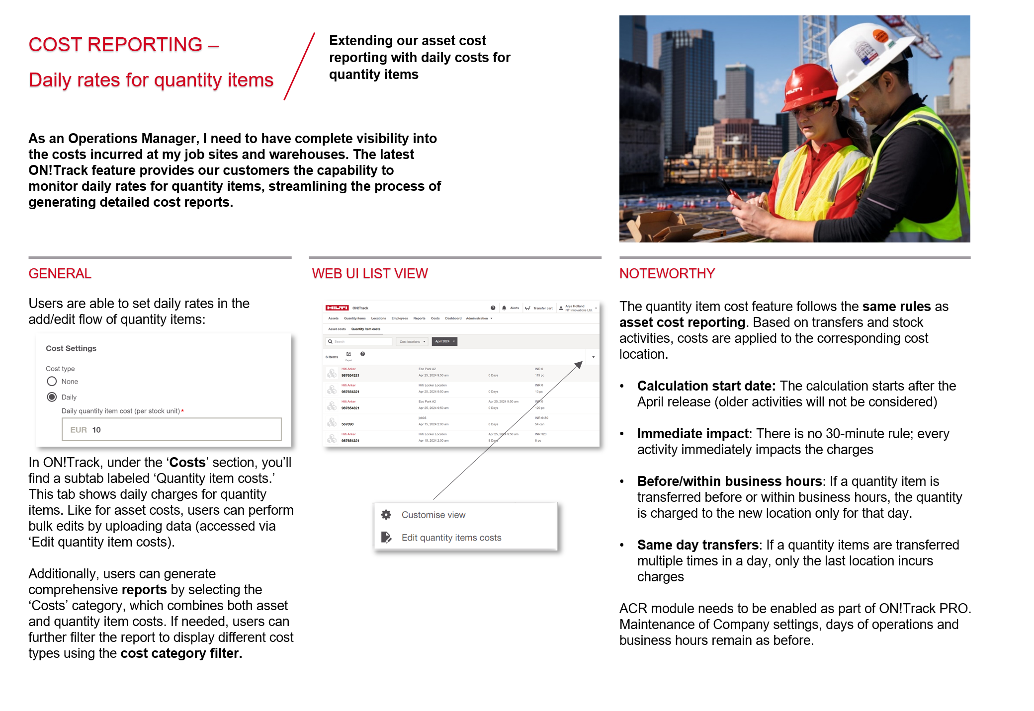 Cost Reporting - Daily rates for quantity items.png